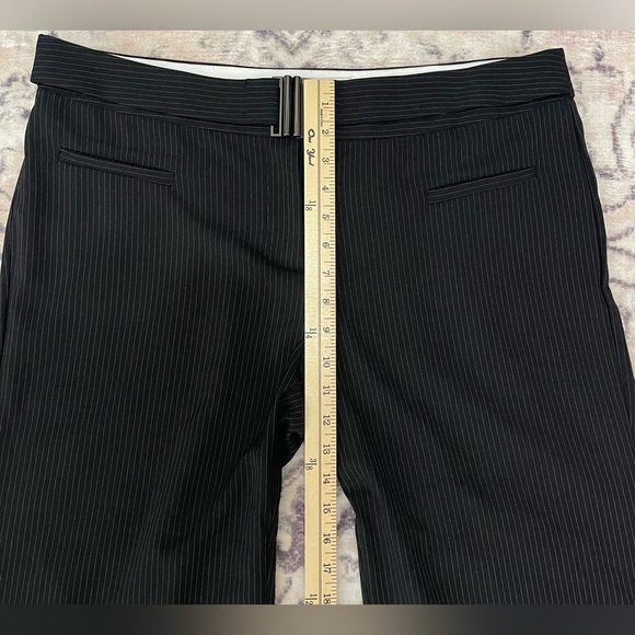 NWT Reformation X Camille Rowe Black Pinstripe Cherie Pant Trousers Size 12 - Picture 8 of 15
